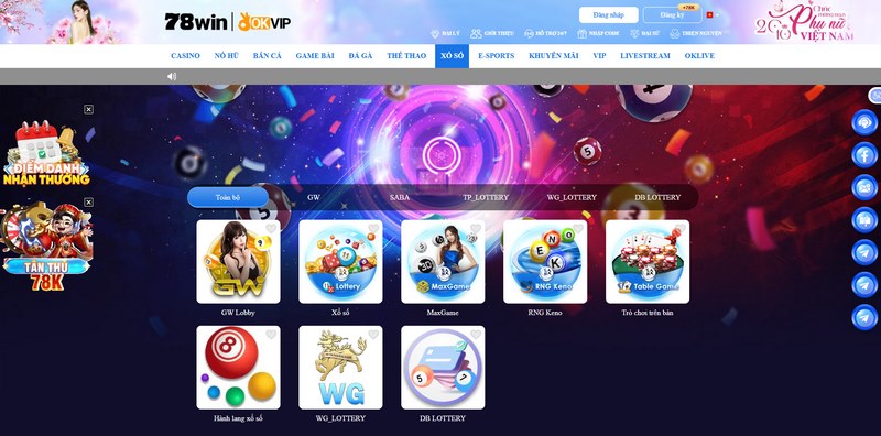 xổ số 78win